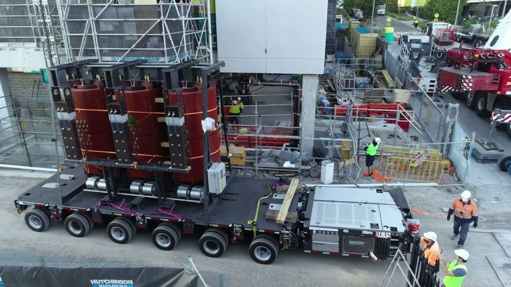 Hitchinson New Data Centre - Arrival of New Servers - Drone photography Sydney by Matt Vas professional aerial photographer